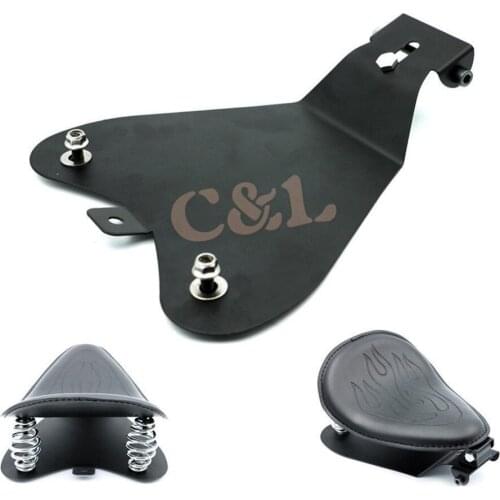 Motorcycle Black Metal Solo Seat Baseplate For Harley Sportster XL883/1200