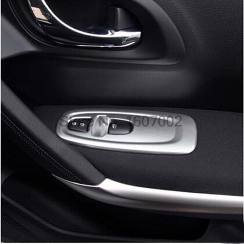 For Renault Kadjar 2016 ABS Matte Chrome Door Window Switch Panel Cover Trim Interior Accessiores
