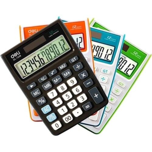 Dual Power Calculadora Electronic Big Display Calculating Candy Color Calculator Stationery Office Material School Supplies