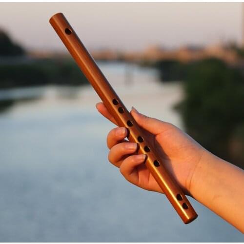 Mini flute piccolo without dimo hole bamboo flute portable beginner child adult female wooden musical instrument