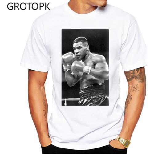 T-shirt Popular Design T-shirt Mike Tyson Harajuku Street Clothing Mike Tyson Trendy Poster Printed Casual Short-sleeved Retro