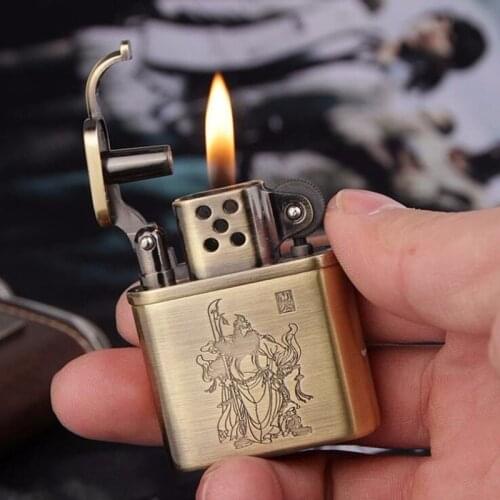 Gas lighter Inflatable Butane Cigarette Lighters Open fire lighter for smoking