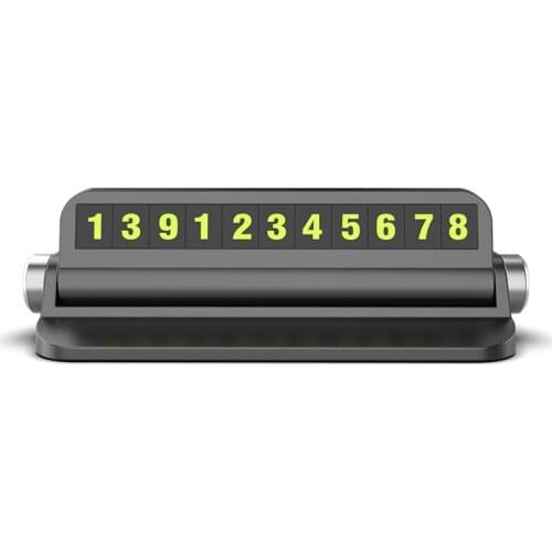 Car Temporary Parking Card Car Phone number Supplies Parking Station Card Car Accessories Parking Assist with Luminous Number