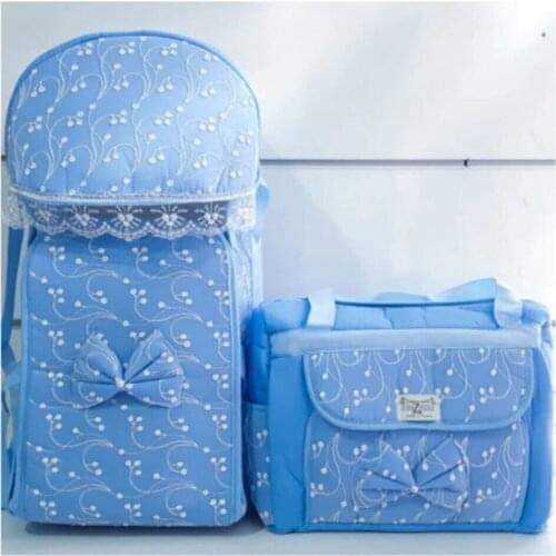 Main Lap Ruched Luxury 2 Li Baby Carry Set Carrycot Sizes: 70x30x30 Cm Care Bag Dimensions: 40x30x13 Cm