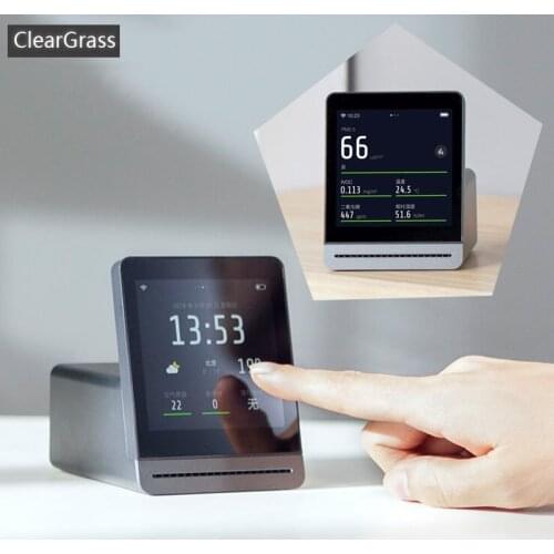 Youpin ClearGrass Air monitor Retina Touch IPS Screen Mobile Touch Operation Indoor Outdoor Clear Grass Air Detector Xiaomi home