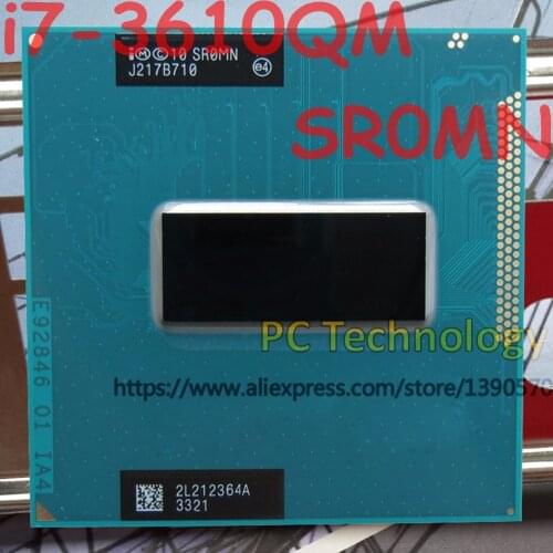 Original Intel Core i7-3610QM SR0MN CPU i7 3610QM processor 2.3GHz L3=6M Quad Core free shipping ship out within 1 day