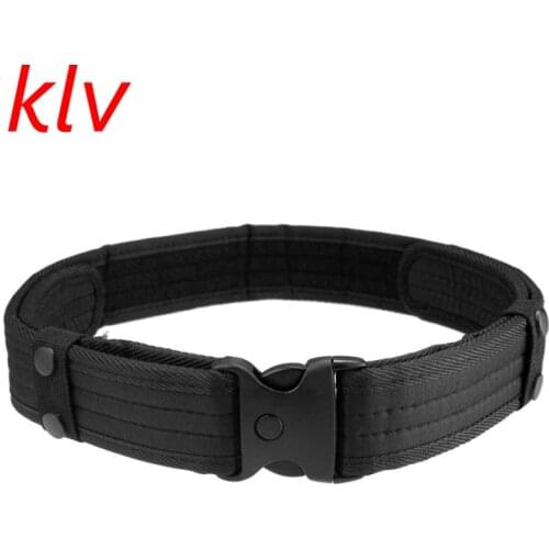 KLV Simple Tactical Belt Equipment Wear Bag Riding Inside Camo Bag Deputy Military Fans Belt Fastening Tape Male Mens