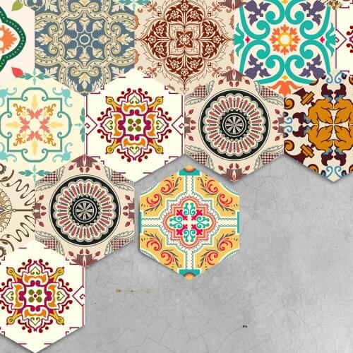 Alwayspon Fashion Self adhesive decorative floor Sticker Anti Slip waterproof DIY decorative tile