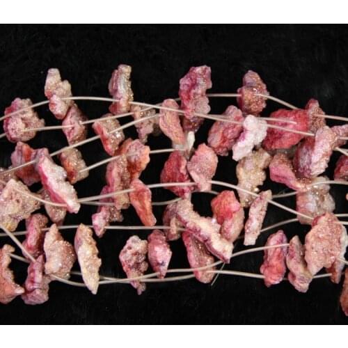 Sexy Red Druzy Gems Stone Drusy Quartz Pendant Neckace 30mm Each Druzy Crystal Rock Gems Necklace