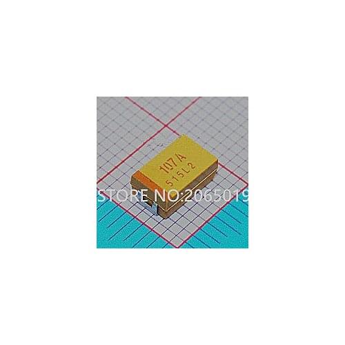 100PCS SMD 7343 Tantalum capacitors 10V 100UF D Type 100uf 10v 107A