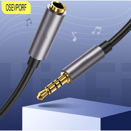 Headphone Extension Cable Jack 3.5mm Audio Aux Wire Male to Female Splitter Speaker Extender Cord for Xiaomi Earphone Adapter