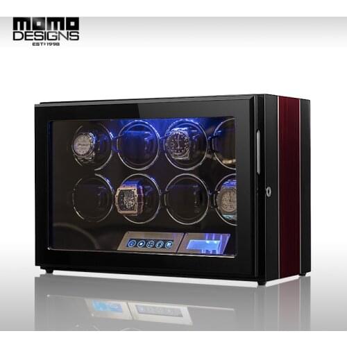 NEW Watch Winder 2468 Watches Box With Smart LCD Touch Mabuchi Mechanical Motor Shaker Wooden Holder Display