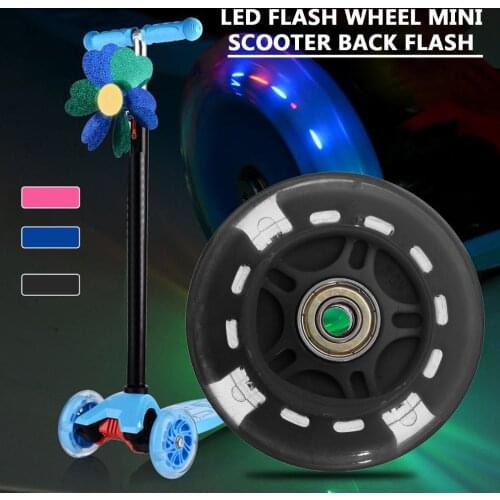 80mm 100mm 120mm Scooter Wheel LED Flash Light Up Scooter Wheel for Mini Micro Scooter Bearings with 5 Colors