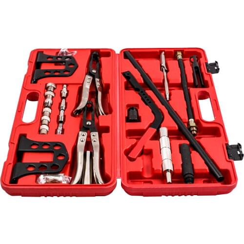 Hi Performance Cylinder Head Service Tool Kit For Valve Springs Stem Seal Guides Bushes Set