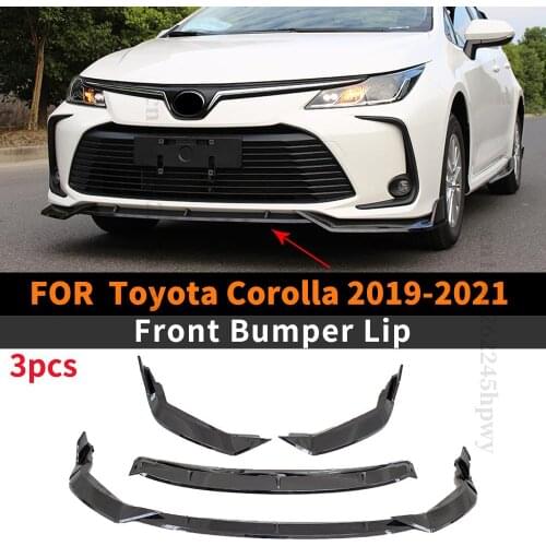 Protector Guard Body Kit Diffuser Spoiler Deflector Exterior Part Front Bumper Lip Chin For Toyota Corolla 2019 2020 2021