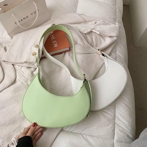 Women Dumpling Bag Irregular PU Leather Shoulder Bag For Female Youth Summer Bags Shopping Handbag 2021 New Fashion