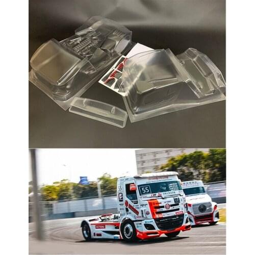 1/10 Rc On-Road Tractor Container Clear M-Chassis Body Shell 210mm For Radio Control Toys Electric Cars Model