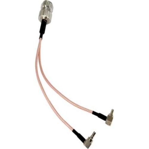 10pcs N female to 2 X TS9/CRC9/ SMA Male Connector antenna cable Splitter Combiner Y type Cable Pigtail RG316 for 3G/4G modem