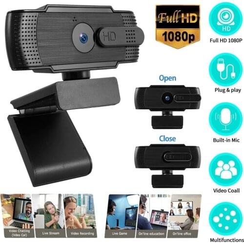 1080p HD USB Webcam Full HD Autofocus Web Camera with Microphone AF Autofocus Camera For Pc/Computer Live Online Teaching