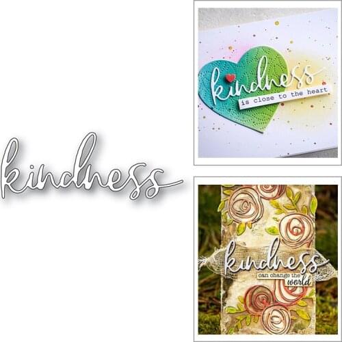 Kindness Thanksgiving Word 2020 New Metal Cutting Dies for DIY Scrapbooking and Card Making Decoration Embossing Craft No Stamps