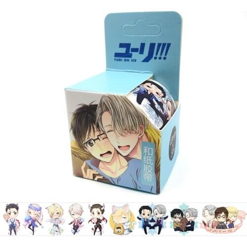 4cm*5m YURI!!! on ICE Anime Washi Tape Adhesive Tape DIY Book Sticker Label Masking Tape