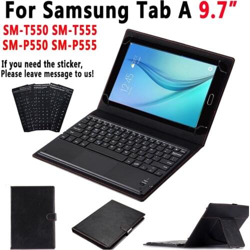 TouchPad Keyboard Case for Samsung Galaxy Tab A 9.7 S Pen SM-T550 SM-T555 SM-P550 SM-P555 T550 T555 P550 P555 Leather Cover Capa