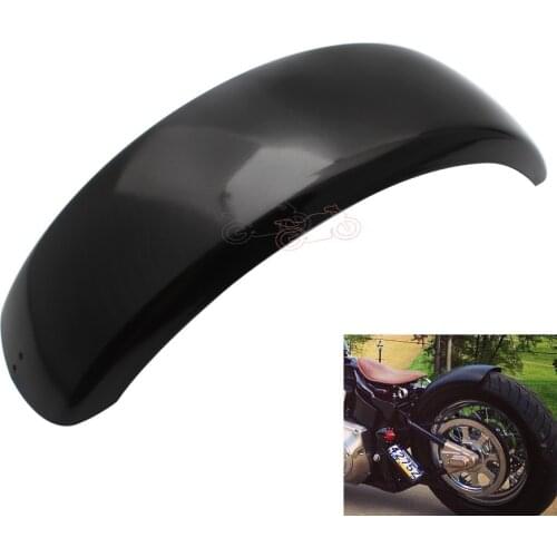 Black Steel Motorcycle Rear Fender Mud Flaps Splash Guard Mudguards Cover for Harley Bobber Chopper Yamaha VTX400 DS400 XVS400