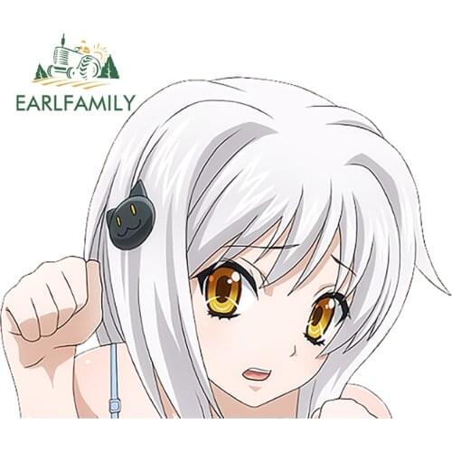 EARLFAMILY 13cm x 9.8cm for Toujou Koneko High School DxD Cartoon Decal Refrigerator Anime Scratch-Proof Windshield Car Sticker