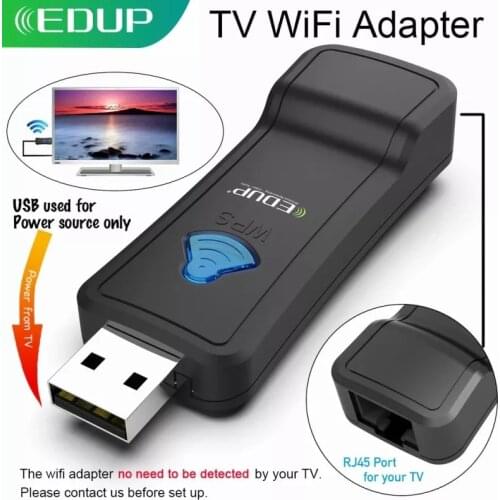 EDUP USB WIFI Repeater 300Mbps 2.4GHz Wireless WiFi Signal Amplifier WI-FI Range Extender with Lan Port Adapter for TV Player