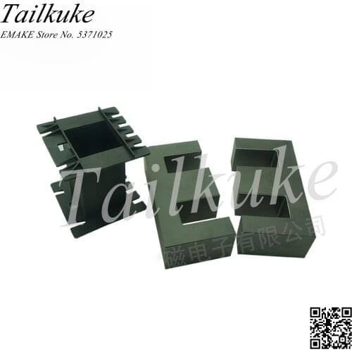 EE110 Mn-Zn Ferrite Core No Needle Plastic Skeleton Support Power Core High Frequency Transformer Core