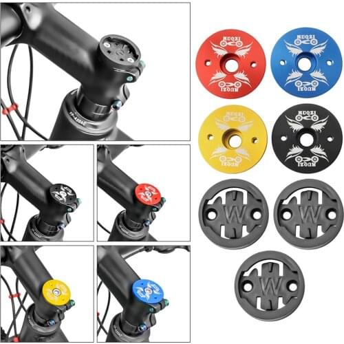 MUQZI Bicycle Computer Handlebar Holder Stem Top Cap Mount Bracket MTB Road Bike Speedometer Stopwatch Base for WAHOO Garmin