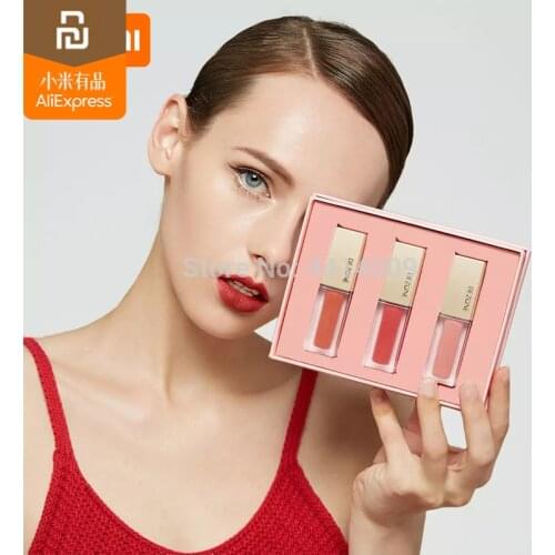 5 colors youpin youpin matte lip glaze set silky, soft, uniform and long-lasting lock color lipstick