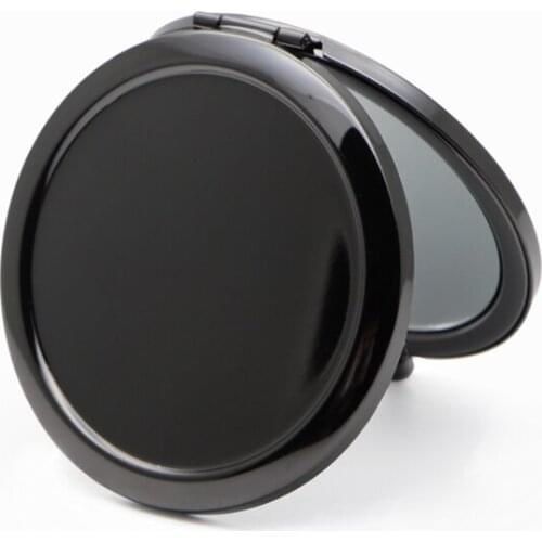 NEW Gun Black Metal Compact Mirror Personalized Mirror favors #18305