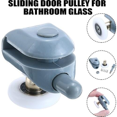 Single Shower Roller Runner Pulleys Glass Door Replacement Parts Top/Bottom 25mm Wheel Hardware Accessories Shower Door Roller