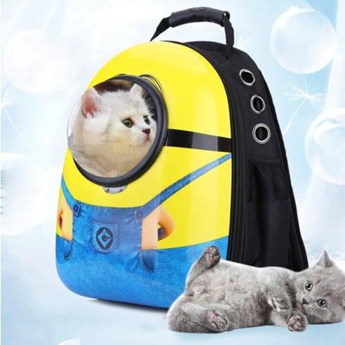 Portable Thickened Dog /Cat Bags Backpack Pet Carrier Pet Space Capsule Bagventilation Shoulder Bag For Small Cats Puppy Cage
