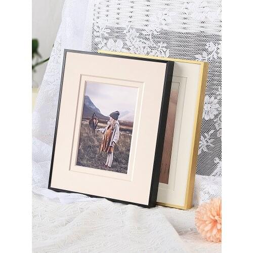 Aluminum alloy picture frame Wall Hanging with 6 "7" cardboard poster Picture frame home decoration ornaments
