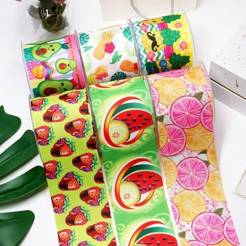 DIY Handmade Materials Printed Grosgrain Ribbon 50 Yard Per Size 28312