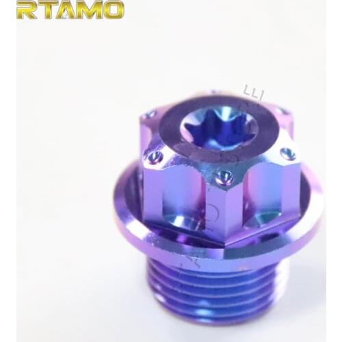 Titanium Alloy Gear Oil Bolt M12×1.5 Hex Bolt Bung Plug Head Screws