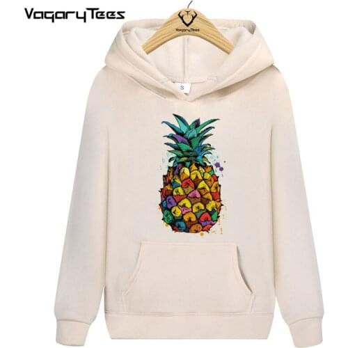Hoodies Sweatshirts men 2021new fashion pineapples printing Hoodies Funny Cool homem Autumn streetwear