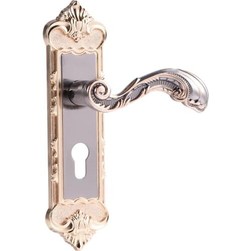 European style Retro Aluminum Alloy Vintage Bedroom Door Lock Interior Anti-theft Home Room Safety Door Lock