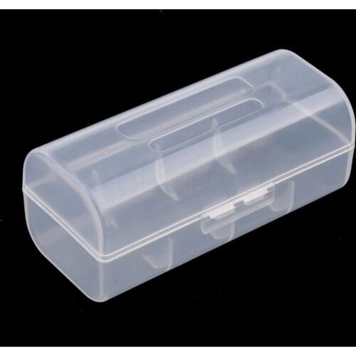 High Quality 26650 Battery Box Transparent Clear Plastic Case Holder Battery Box for 1 X 26650 Rechargeable Battery Storage Case