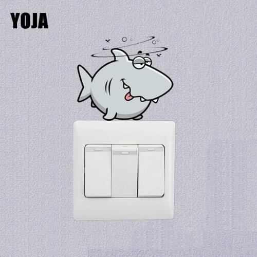 YOJA Funny Dizziness Fish Home Switch Decal Room Wall Sticker Decoration PVC 11SS0033