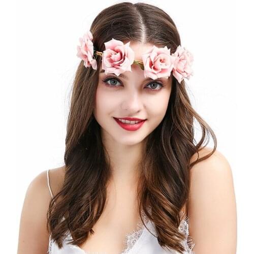 Women Flower Headband Girls Flowers Hair wear children Headbands Headband Hair Accessories The Wreath Dressing For Hair