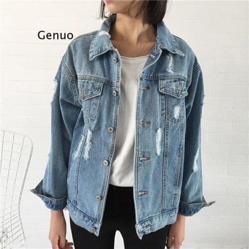 Women Basic Coat Denim Jacket Winter Denim Jacket for Women Jeans Jacket Women Denim Coat Loose Fit Casual Style