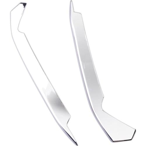 1 Pair ABS Chrome Car Front Fog Light Lamp Eyebrow Trim Cover Fit for Honda Accord 10th 2018 2019 2020