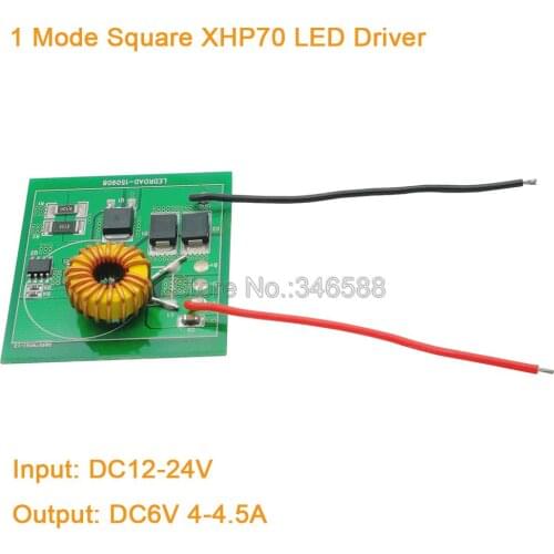 1 Mode XHP70 XHP-70 LED Driver Input DC12V-24V Output DC6V 4-4.5A Lighting Transformers Used for Car / Motorcycle / Flashlight