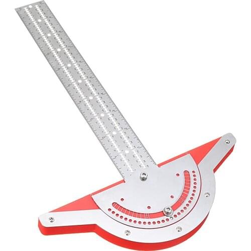 10/15/20Inch Woodworkers Edge Rule Efficient Protractor Stainless Steel Measuring Ruler Scale Plastic Caliper Carpentry Tool New
