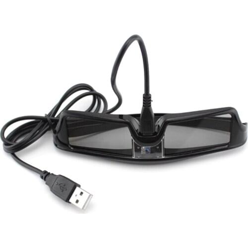 P0RB 3D Glasses Active Shutter Rechargeable Eyewear for DLP-Link Optama Acer BenQ ViewSonic Sharp Projectors Glasses