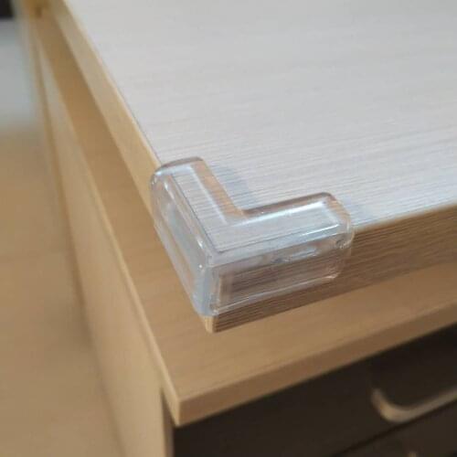 4 Pack Baby Proofing Corner Guards, Soft and Transparent, Improved Tasteless Corner Covers for Furniture Sharp