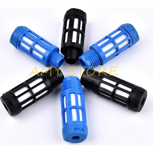 5Pcs Pneumatic Plastic Air Quick Exhaust Filters Silencers Mufflers 1/8'' 1/4'' 3/8'' 1/2'' BSPT Threaded